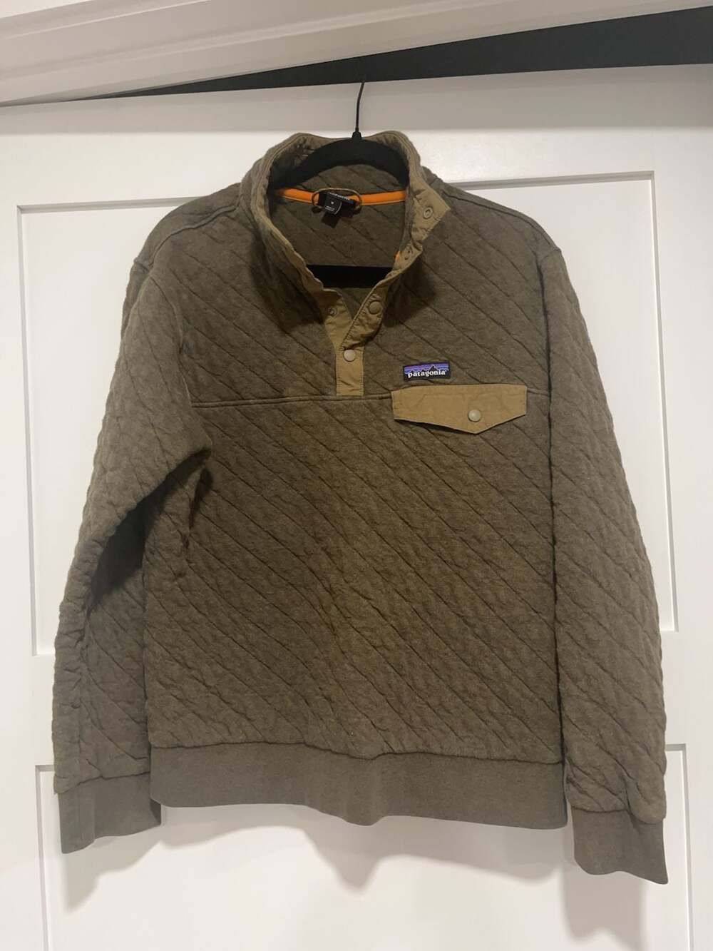 Patagonia Quilted Snap-T Pullover Sweatshirt Size M
